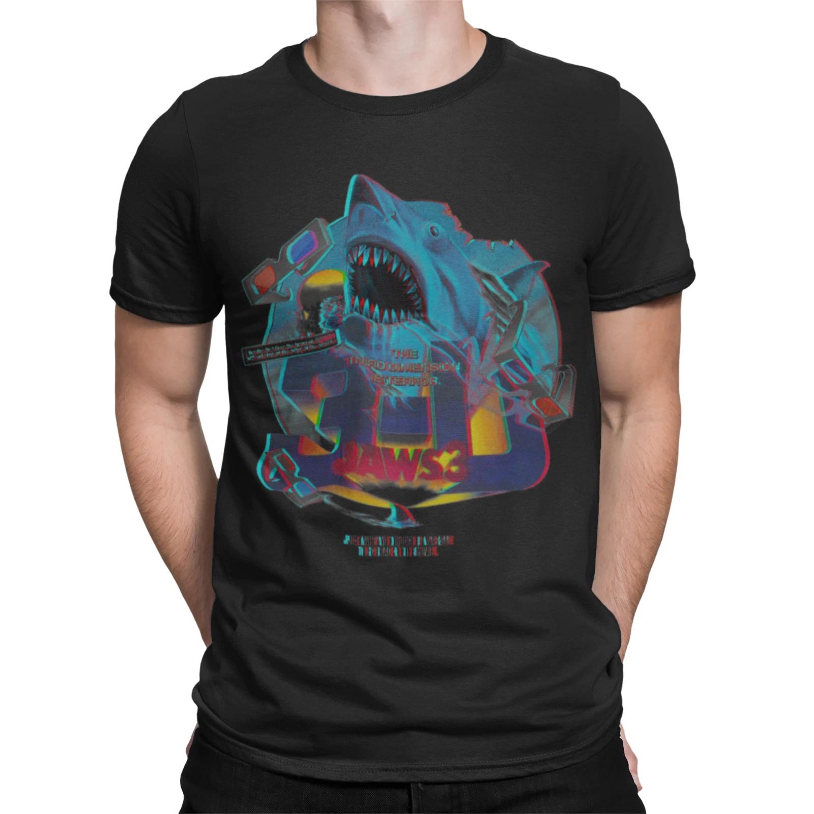 JAWS 3D vampire zombie Christmas birthday halloween funny gift t shirt S