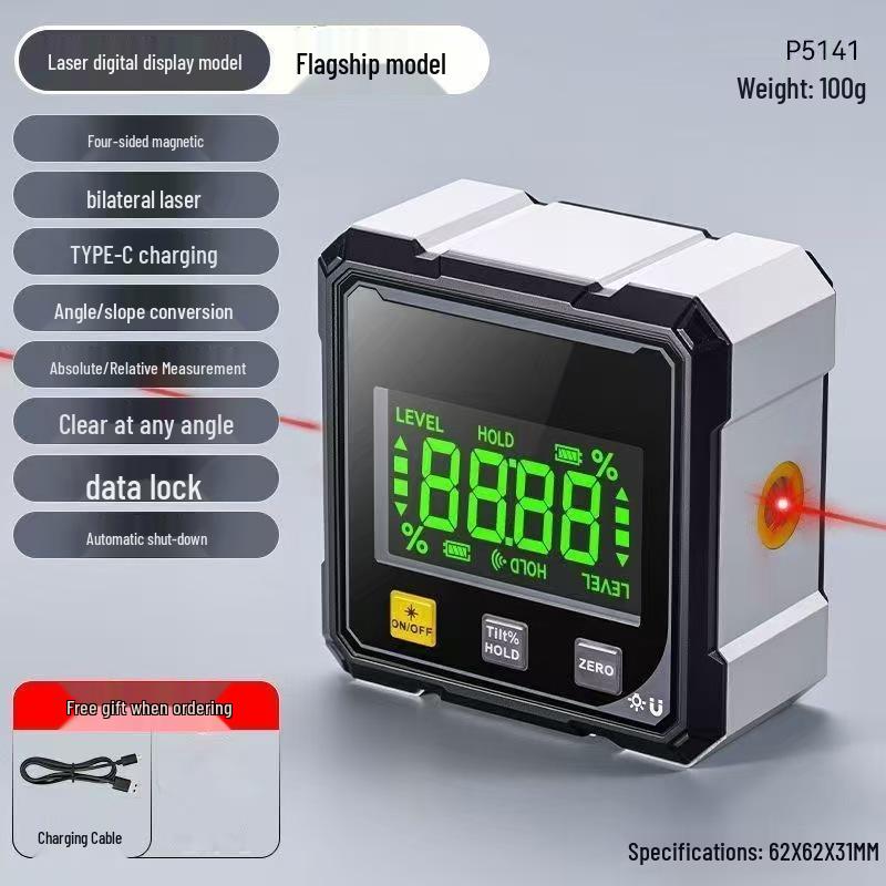 Digital Magnetic Mini Protractor & Inclinometer