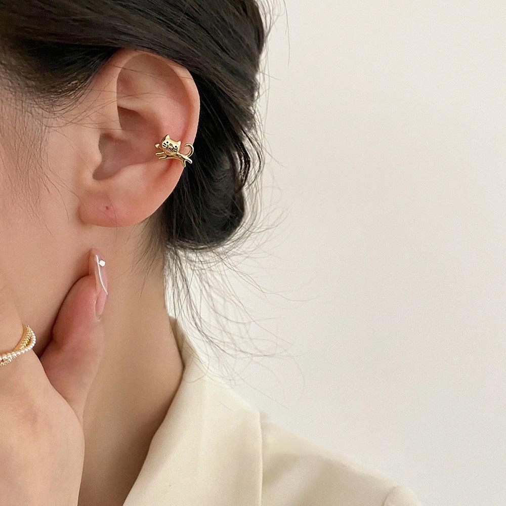Trendy 2023 Cute Kitten Ear Cuff Earrings for Women - Versatile No-Piercing Design