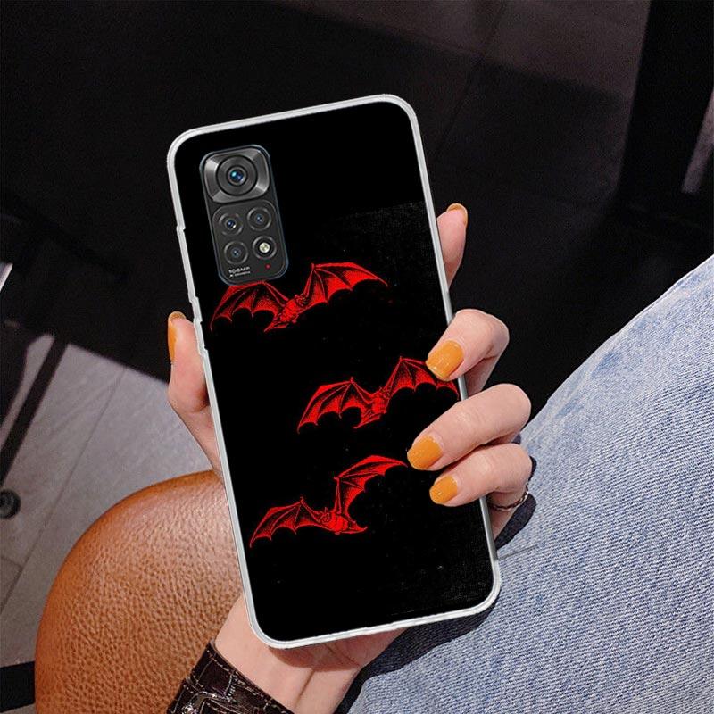 Gotische Vampir Scharlachrote Kunst Handyhülle Für Xiaomi Redmi Note 15 14 13 12S 12 11 Pro Plus 14S 11S 11E 10 10S 11T 5G Personalisierte C