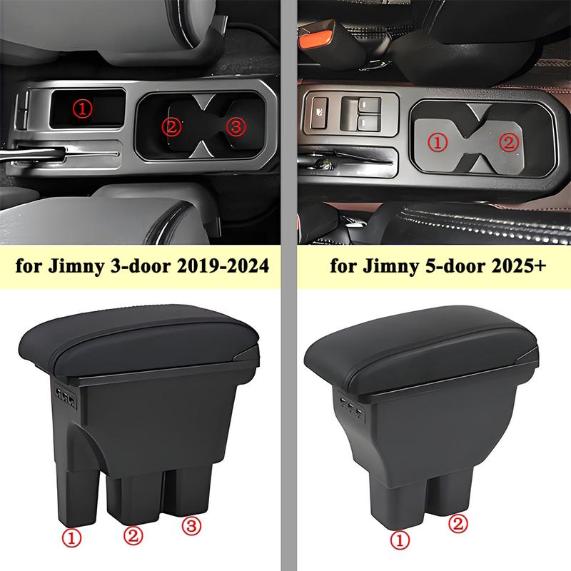 Armrest Box Organizer Cup Holder Mount for Suzuki Jimny JB64 JB74 XL GL -2025 Storage Tidying Interior Modified Accessories