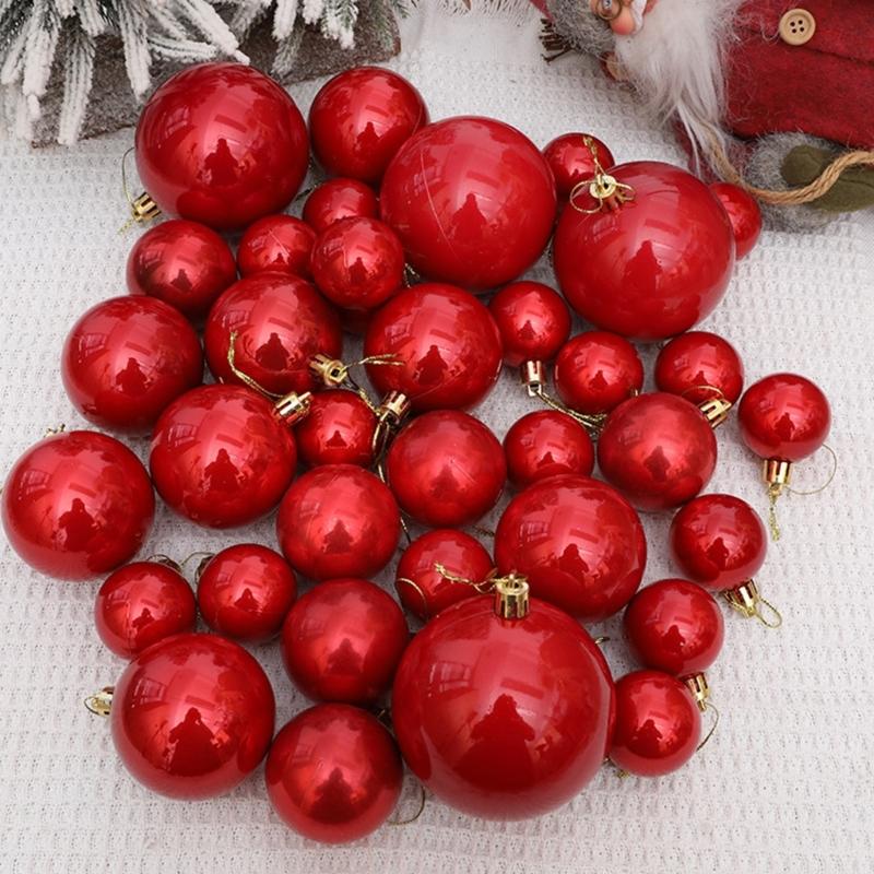 Festival Shatterproof Christmas Ornament Attractive Christmas Tree Hanging Sphere Ornament for Seasonal Display Decors