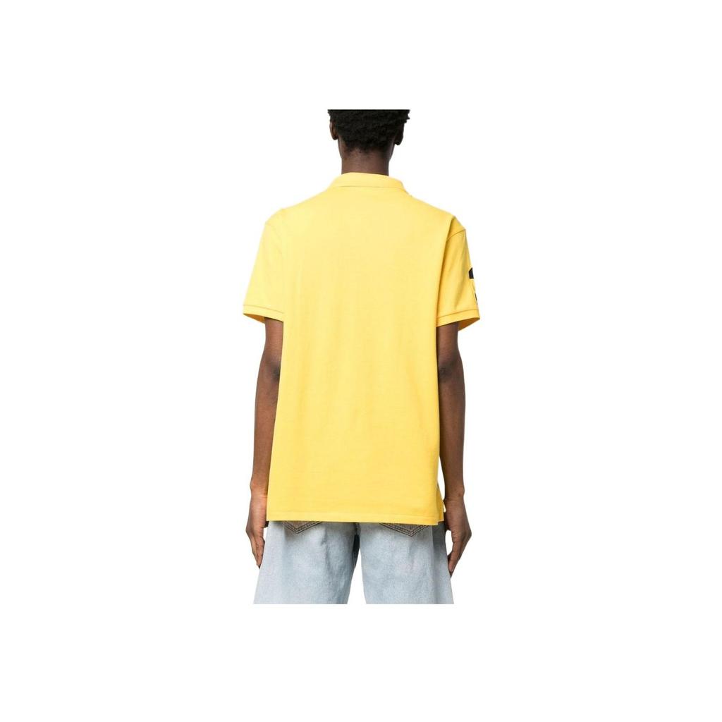 Polo Ralph Lauren SS23 Logo Embroidered Straight Fit Short Sleeve Polo Shirt Men tops Yellow 710900615-004