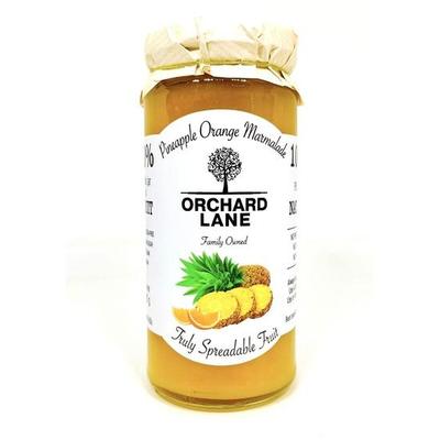 Orchard Lane Healthy Pineapple Orange Marmalade Jam - 80% Fruit- No Preservatives or Colours, Only 7 Calories Per Teaspoon | 280 Grams