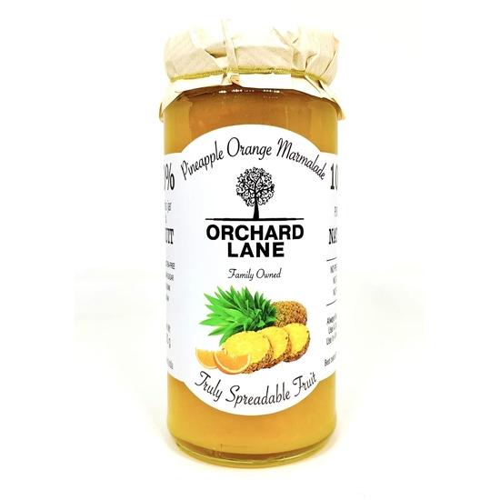 

Джем-мармелад Orchard Lane «Ананас и апельсин» - 80% фруктов - Без консервантов и красителей, всего 7 калорий на чайную ложку | 280 грамм 349GM