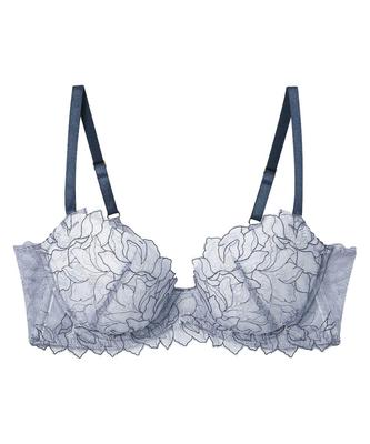 Bra Keeps Breasts High Side Keeps Sides and Back Fits Up To G Large Size Day Bra BYJ388 BU E70 [Amphi/Wacoal] Full, Design, Neat, Cup, [Hold Bra]