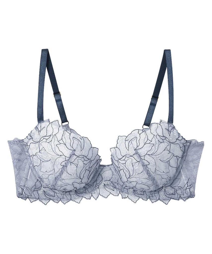 Bra keeps breasts high side keeps sides and back fits up to G large size Day Bra BYJ388 BU C75 [Amphi/Wacoal] full, design, neat, cup, [Hold Bra]