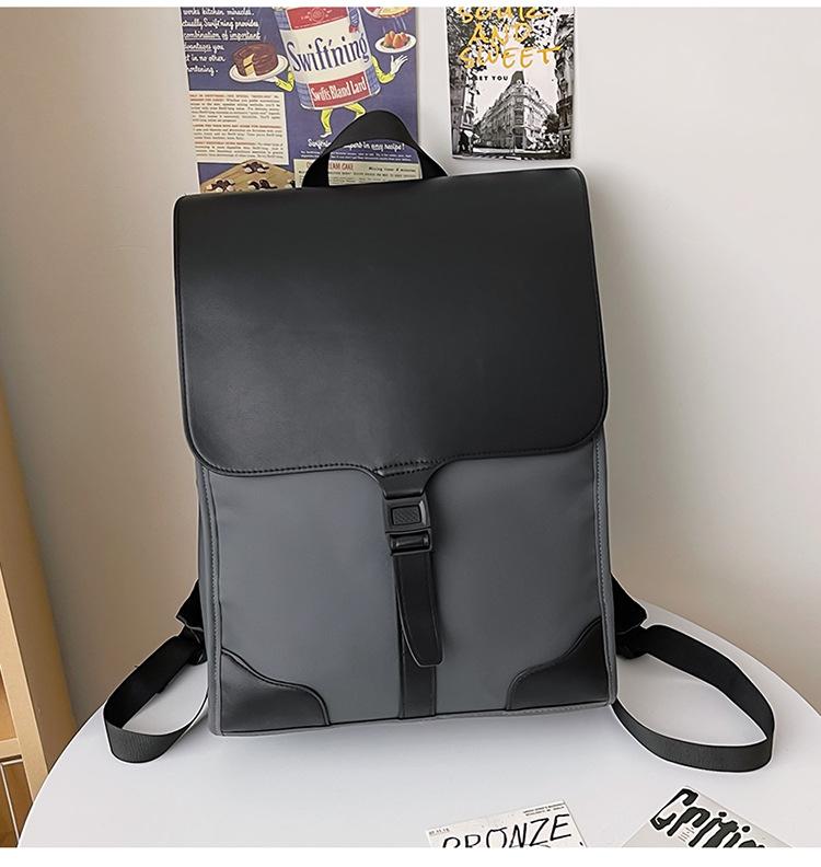 

Новый высококачественный рюкзак для мужчин, большая вместимость, сумка для компьютера из искусственной кожи, китайский студенческий школьный рюкзак, повседневный рюкзак для поездок на работу серый