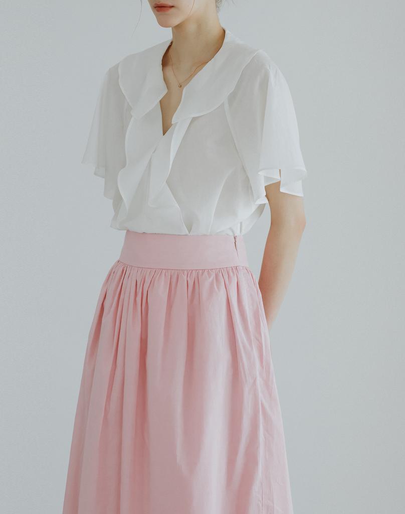 GIEMAR Pink Flare Skirt
