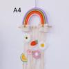 Rainbow Lace Hairpin & Headband Organizer for Kids' Room Decor