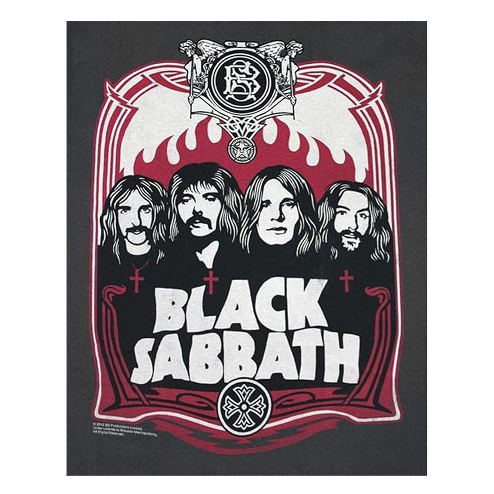 Amplified Unisex Adult 1972 Black Sabbath T-Shirt