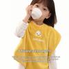 Skin Friendly Children's Washcloth Adjustable Snaps Toddler Face Towel  for Feeding Eating