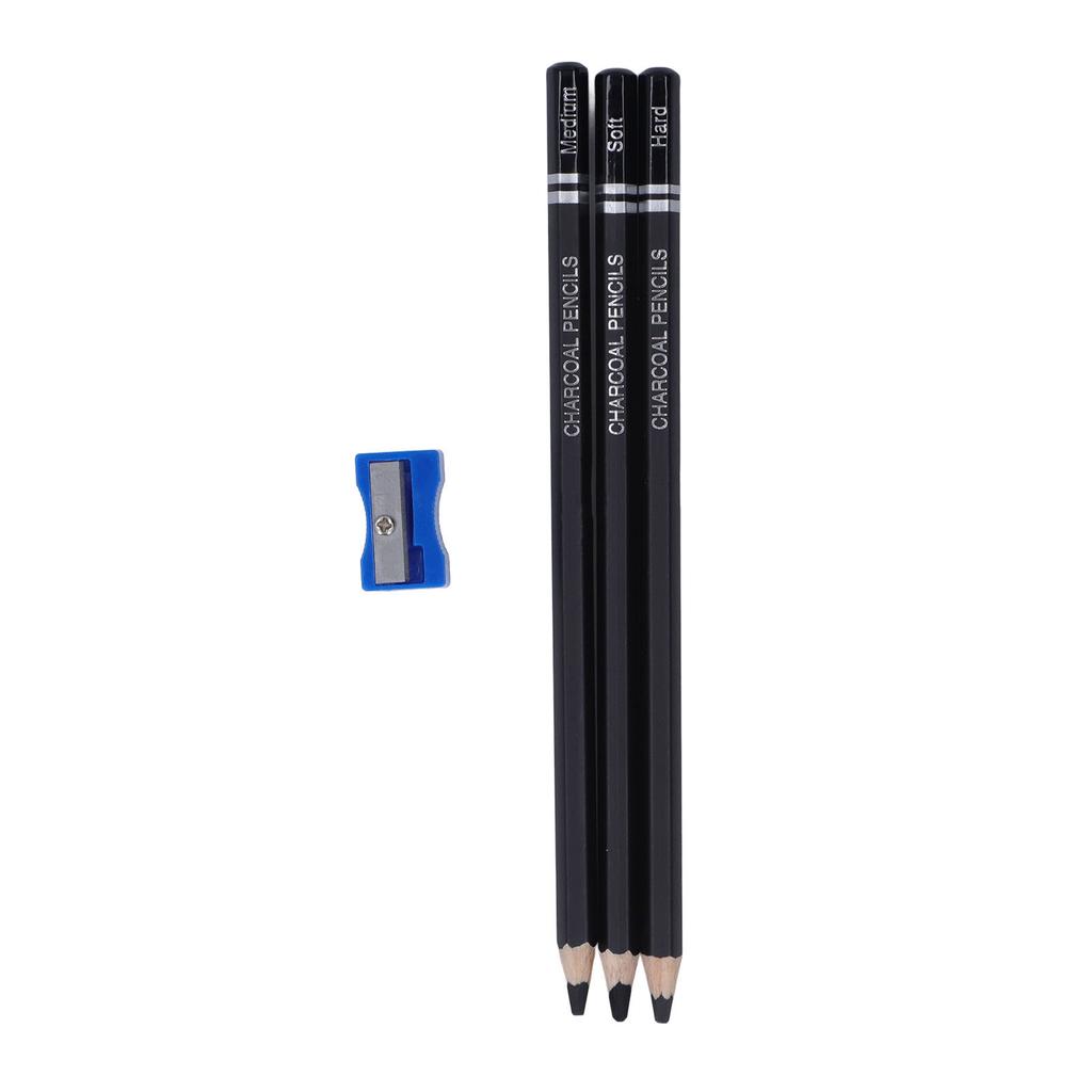 Sketch Pencil Kit 3pcs Graphite Carbon Detail Drawing Structured Sketching Art Pencils for Art
