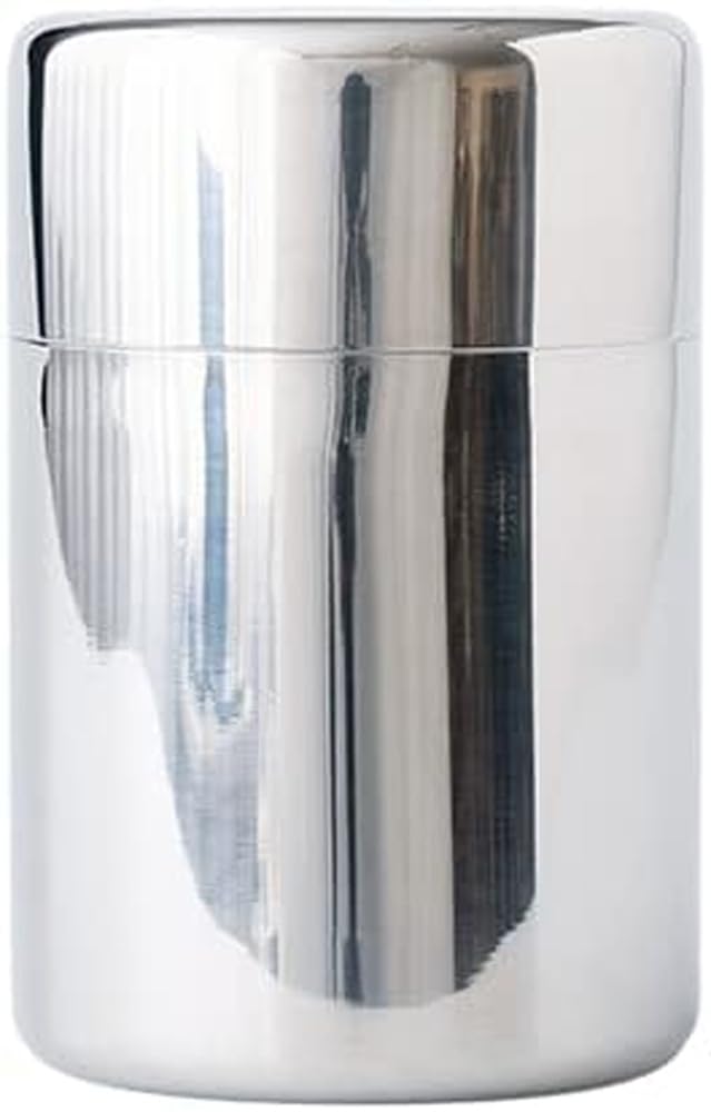 

Aoyoshi CASUAL PRODUCT Stainless Steel Tea Canister, 150g (019722), Silver, Tea Caddy, Tea Storage Container, Canister, Tea Utensil