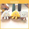 Plush Toast Bread Character Stuffed Doll Keychain For Bookbags And Collectors