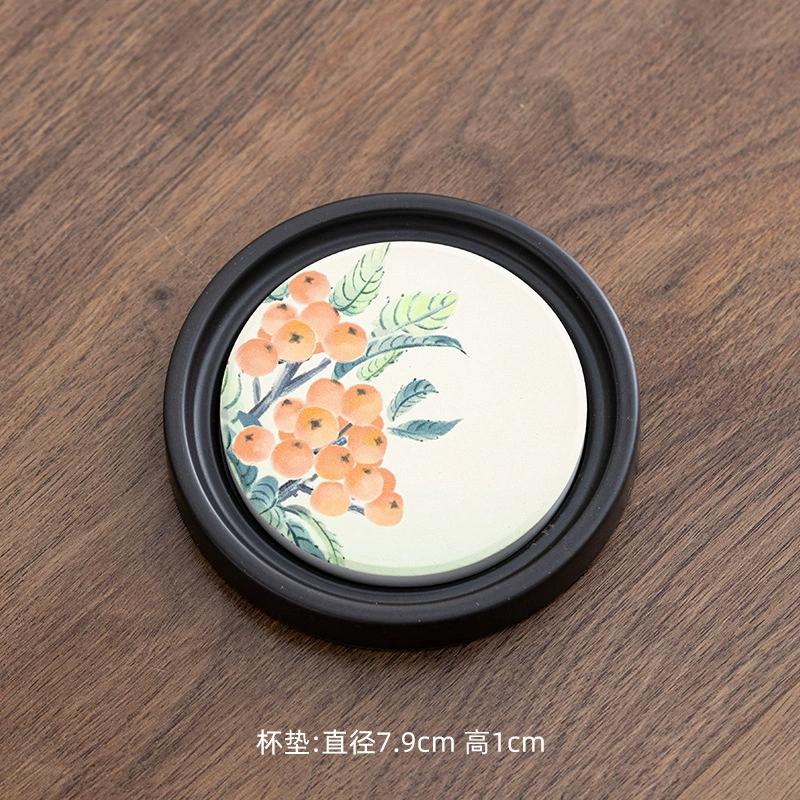 Chinesische Bakelit Wasseraufnahme Teeuntersetzer Hitzebeständige Matten und Rutschfeste Aufbewahrung Kung Fu Teetassenhalter Zubehör