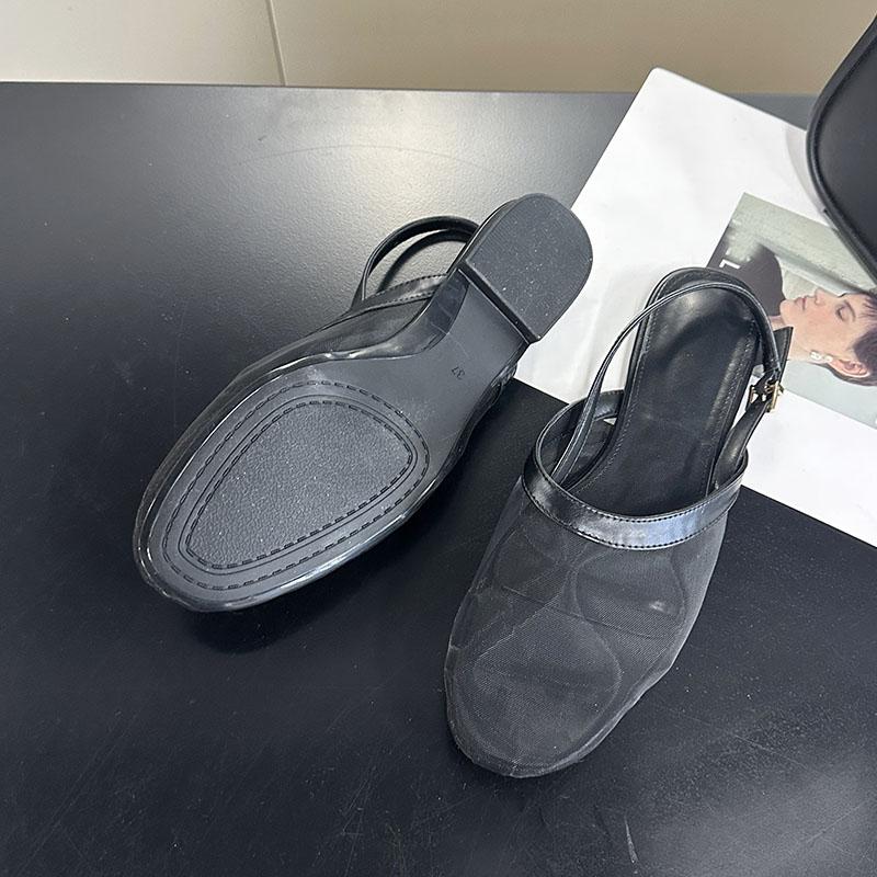 Fashion Fashion Mesh Breathable Ladies Flats With Shoes Shallow Luxury Female Round Toe Flats Sandals Shoes For Women New In Summer