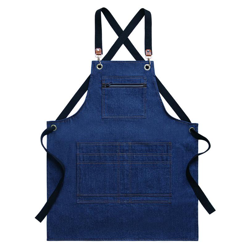 American Retro Canvas Apron Printed Outdoor Camping Horticultural Floral Cafe Master Ironing And Dyeing Worker Women's Workwear