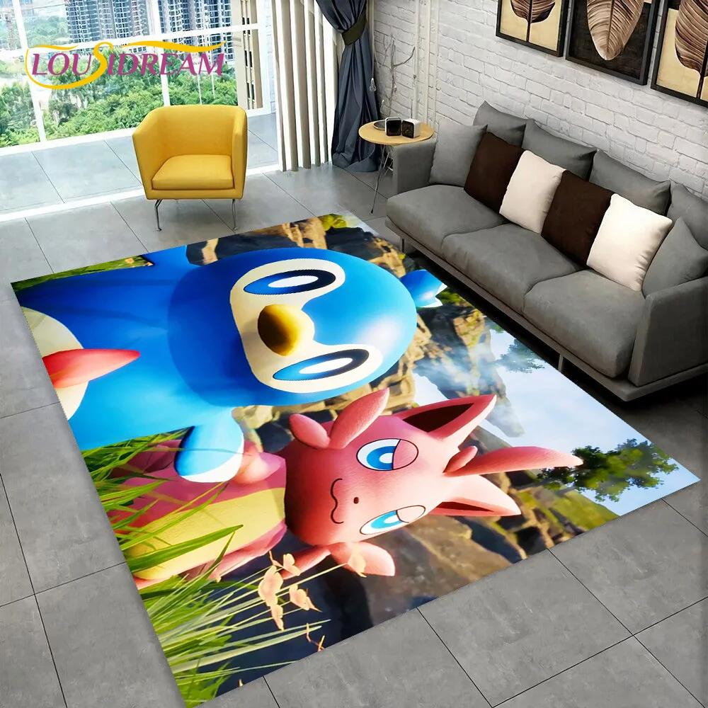 3D Cartoon Palworld Spiel Teppich für Zuhause Wohnzimmer Schlafzimmer Sofa Fußmatte Dekoration, Kinderteppich Rutschfeste Bodenmatte Geschenk
