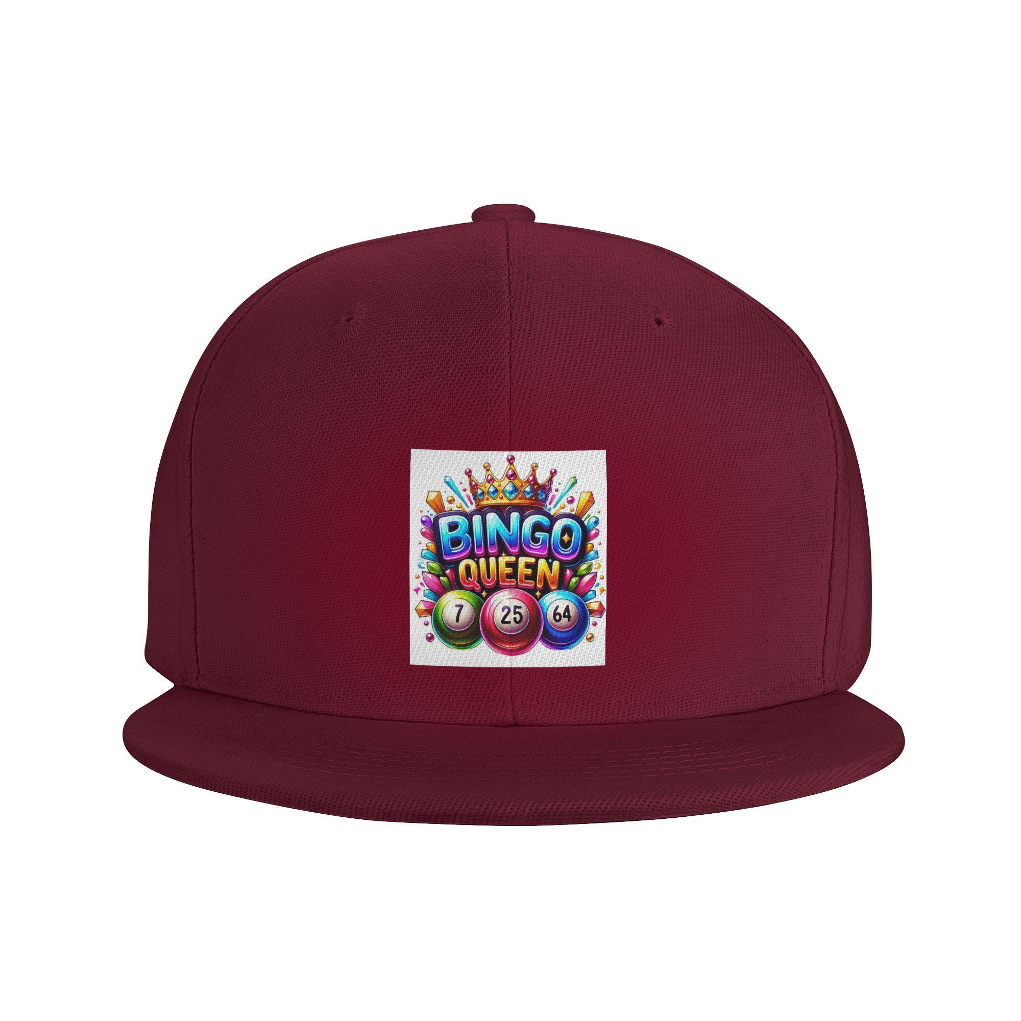 

Bingo Queen Best Player Of Vacation Bingo Baseball Caps Snapback Baseball Hats Breathable Casual Casquette Outdoor for Unisex One Size