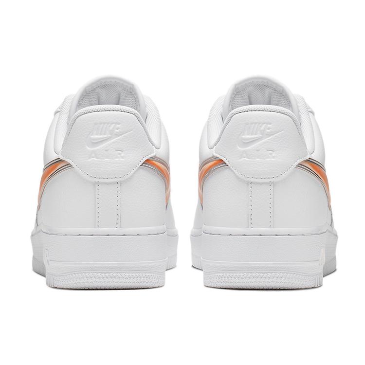 New Nike Air Force 1 Low Oversized Swoosh White Orange Peel AO2441-102