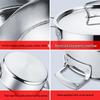 Xiangdong Stainless Steel 3-Compartment Divided Hot Pot