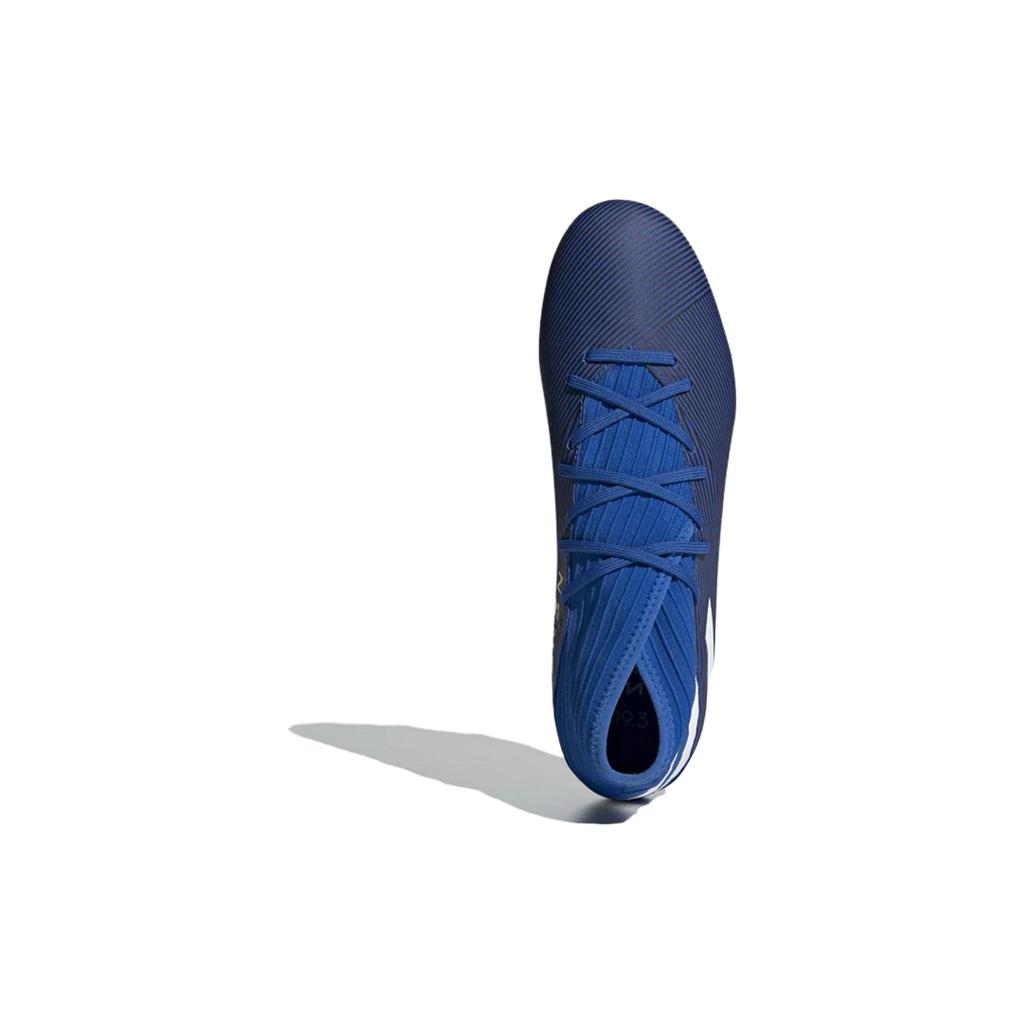 Adidas Nemeziz 19.3 FG Fußball Blau Gummi Herren Sneaker Cloud-Weiß Core-Schwarz F34391