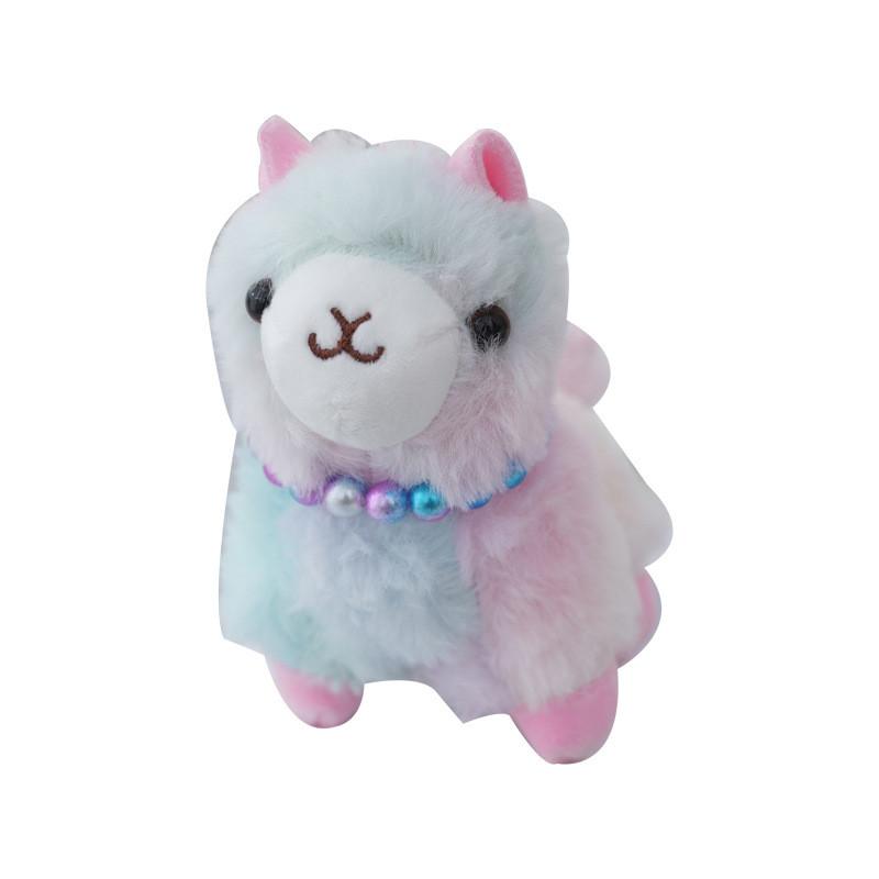 Cute Vibrant Llama Plush Keychain Soft Animal Toy For Backpacks And Gifts