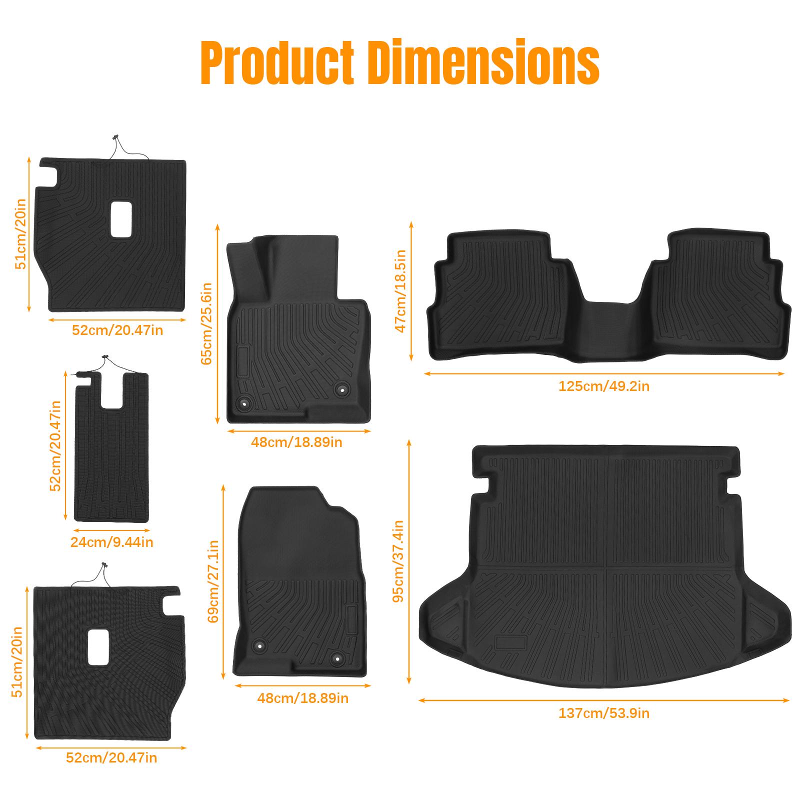 

Car Floor Mats Cargo Liner Trunk Pad All Weather TPE Floor Mats & Cargo Liners Replacement for Mazda CX-5 2017-2025 Accessories чёрный