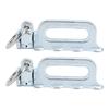 2 Pcs L Track Double Stud Tie Down Fitting with O Rings Carbon Steel for Truck Bed Cargo Control Pickup RV ATV