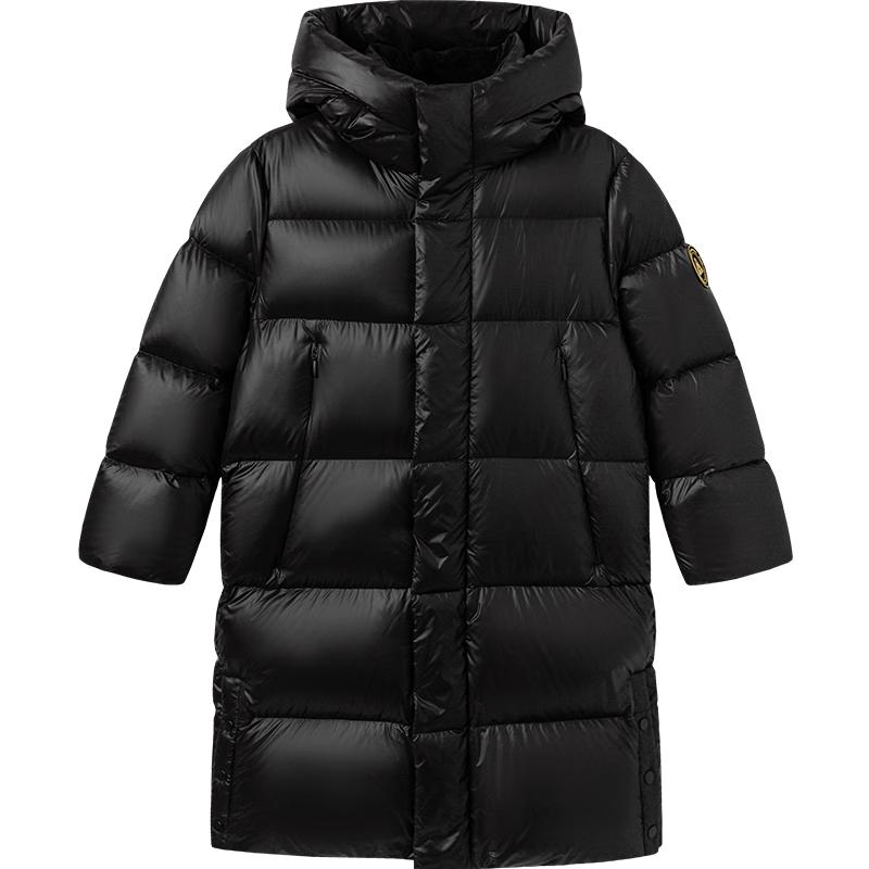 Balabala Kids' Long Hooded Down Jacket