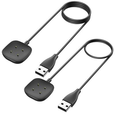 USB Ladeadapter für Fitbit Versa 4/Versa 3/Sense/Sense 2 Ladeschale Dock Kabel für Fitbit Versa 3 4 Ladegerät