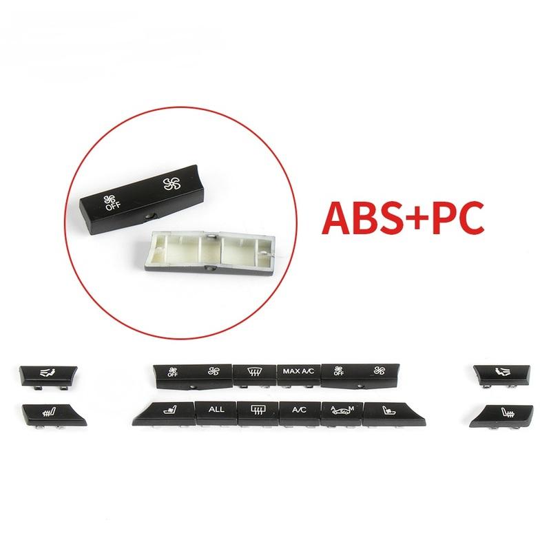 For BMW F10 F06 F12 F01 F02 Car Front Console Dash Air Conditioner Button Key Caps Set Replacement For BMW 5 6 7 Series GT 14pcs
