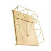 Double Layer Tissue Organizers Featuring Iron Frame Wood Base & Wheel Decorative for Easy Movements In Home Or Bathroom