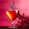 1PC Practical Goblet Drinkware Container Wine Glass Cup Juice Heart-shaped Unique Lovely
