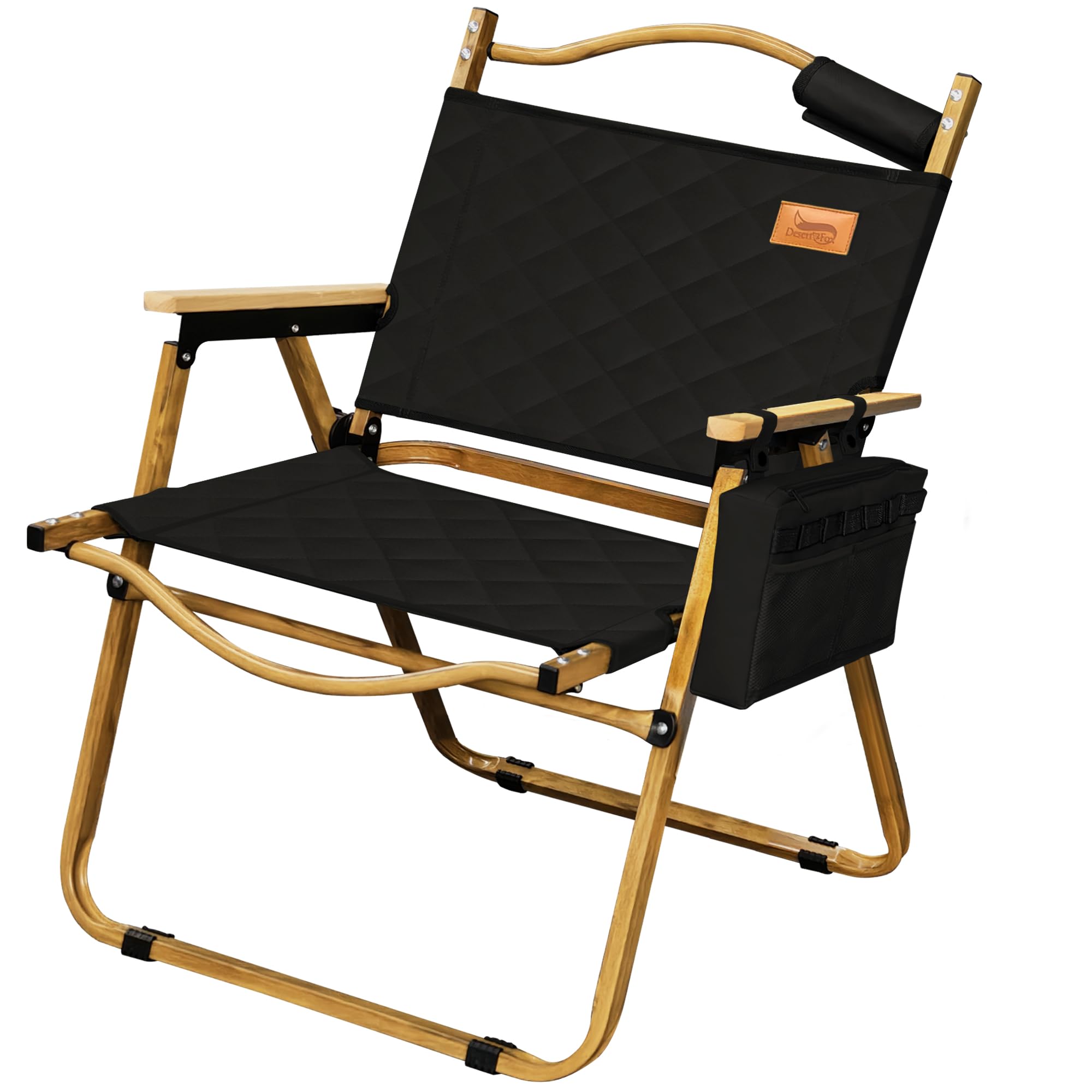 

DesertFox Кемпинг Открытый Складной с Вместимостью Ящика-Холодильника Подходит для Всех Легкий в DYBB Стул, Стул, Стул, [Вес 150кг] Сезоны, Компактный, чёрный