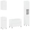 4 Piece Bathroom Cabinet Set ZWOLLE High Gloss White