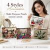 Floral Print Travel Makeup Organizer Large Capacity Toiletry Case Durable Cosmetic Bag  Bridesmaid