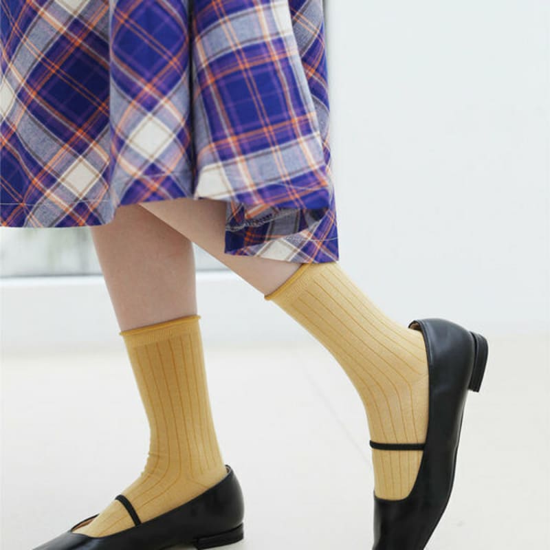 ANGEL SOCKS 1259 Large Ribbed Socks