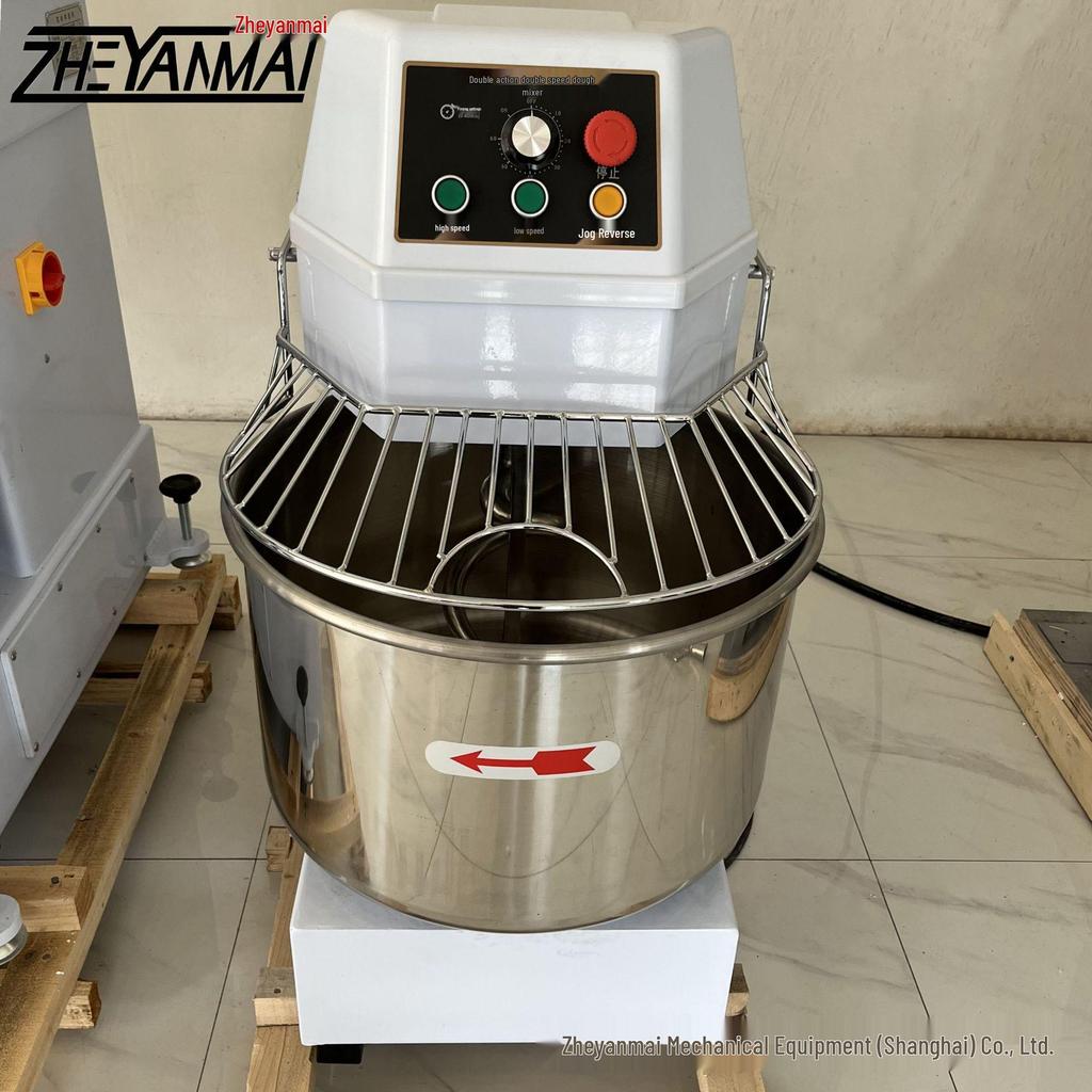 Commercial Double Action Vertical Dough Mixer: Fully Automatic, 10kg/20kg/25kg Capacity, Double Speed Kneading/Beating Machine.