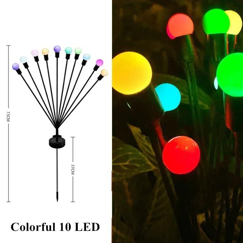 6LED/8LED/10LED Solar Mushroom Lights Outdoor Waterproof Garden Decor, 4-Color Landscape Lighting for Patio Lawn, Starlight Bulbs Ideal Gift