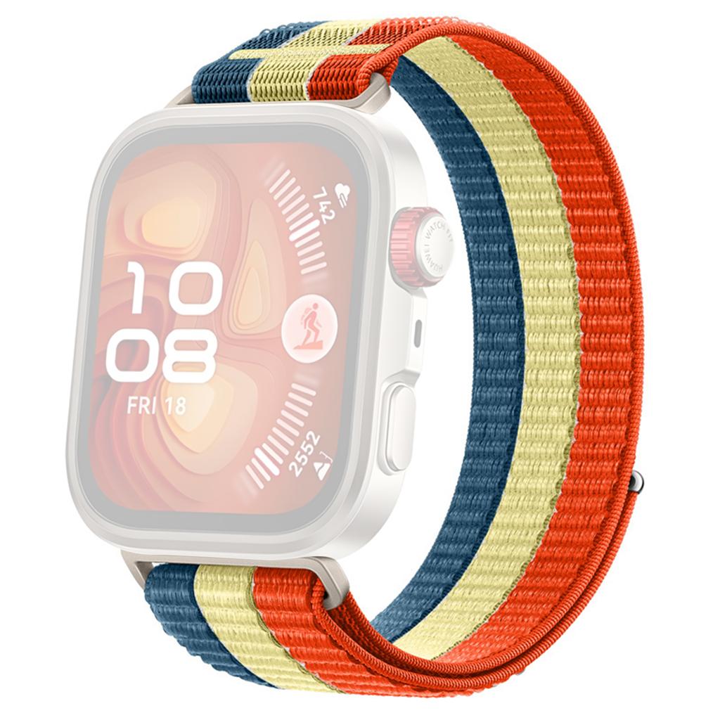 Colored Loop Nylon Strap for Huawei Watch Fit 4 Pro/Fit 4/Fit 3 Magic Tape Closure Watch Band