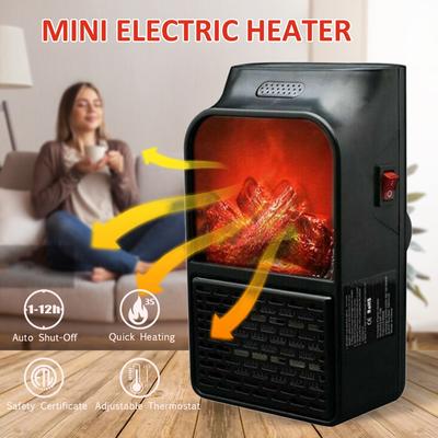 500 W Mini Elektrische Heizlüfter Tragbare Plug-in Wand Keramik Heizung Luft Heizung Winter Raum Wärmer Thermostat Mit Fernbedienung