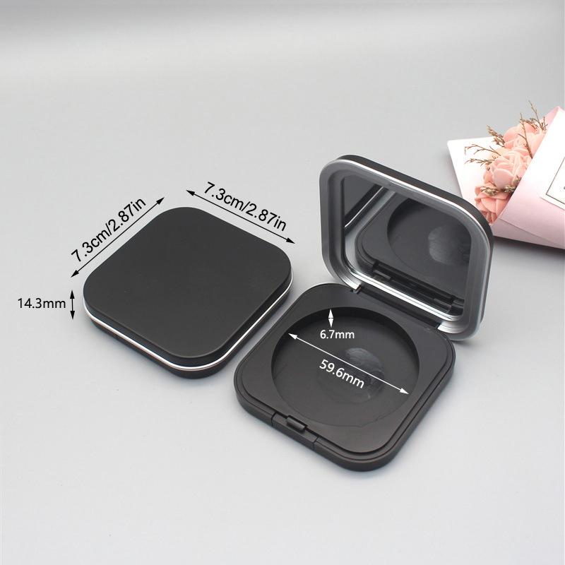 Empty Powder Box Blusher Case Replacement Portable Container With Magnetic With Mirror Eye Shadow Case Cosmetic Makeup Case