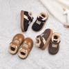 2025 Winter Lammwolle Kurzstiefel Retro Rutschfest Warm Jungen und Mädchen Baumwollschuhe Baby Leichte Mund Vielseitige Schneestiefel