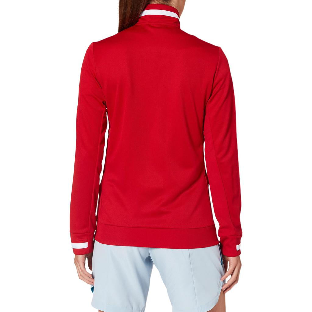 adidas Stand Collar Zip Design Logo Print Jacket Women Jackets Red White DX7326