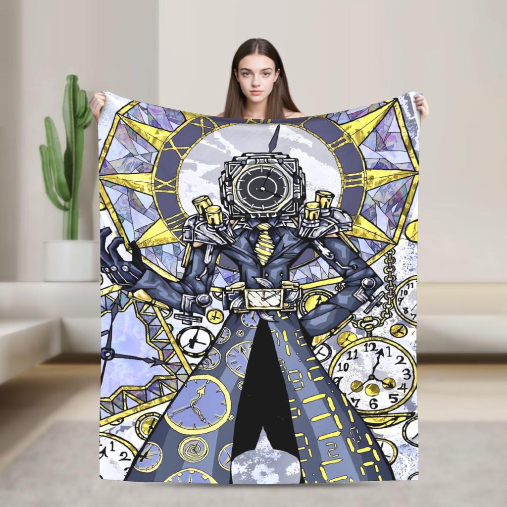 Titan Speakerman Potenziato Titan Flannel Blankets Warm Soft Throw Blanket for Home Decor Decorative Bedspread Sofa Bed Cover