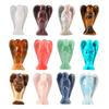 Exquisite Natural Gemstone Healing Crystal Carved Pocket Guardian Angel For Home Decor Gift