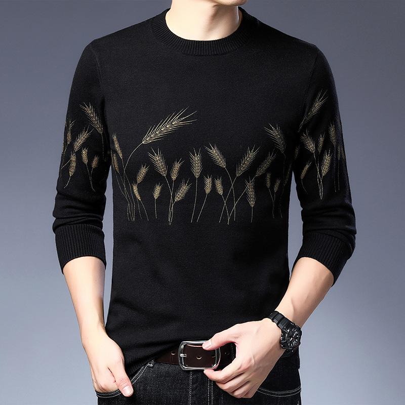Men s Trendy Thickened Knit Sweater, Autumn/Winter 2024, Handsome Casual Style for Middle-Aged Men 170