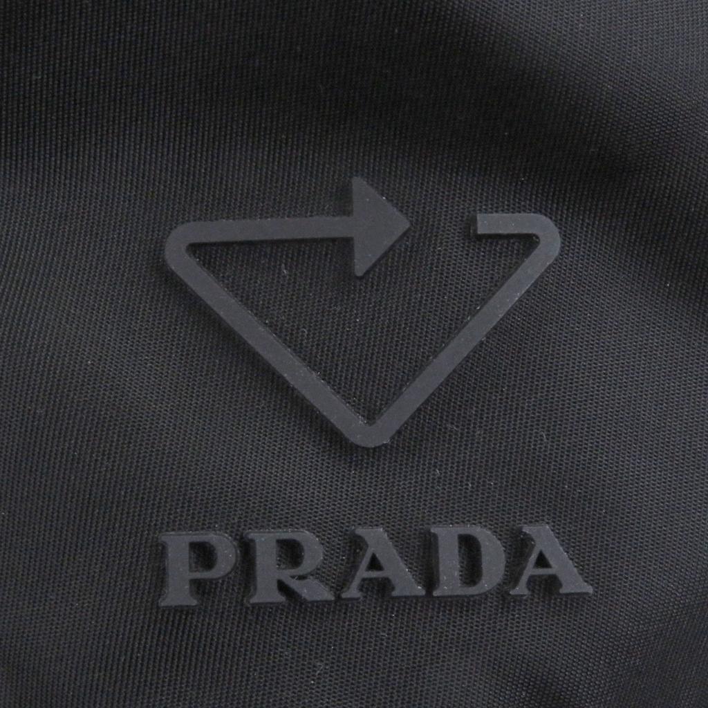 Excellent PRADA hat Triangle logo Re-Nylon black recycled polyamide mens S 2HC137 Used